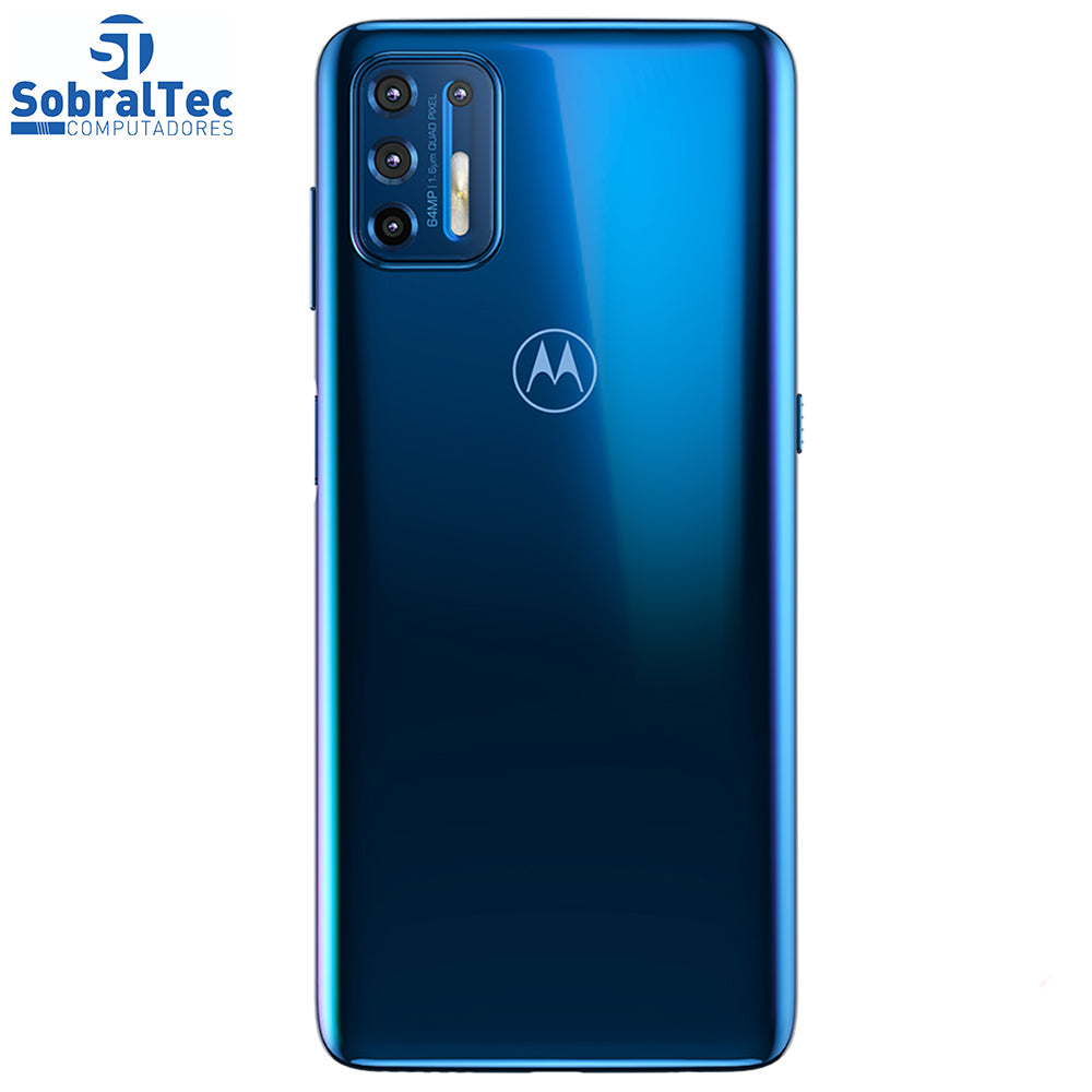 Smartphone Motorola Moto G9 Plus 128GB Azul Indigo - Octa-Core 4GB RAM 6,8” Câm. Quádrupla+Selfie 16MP