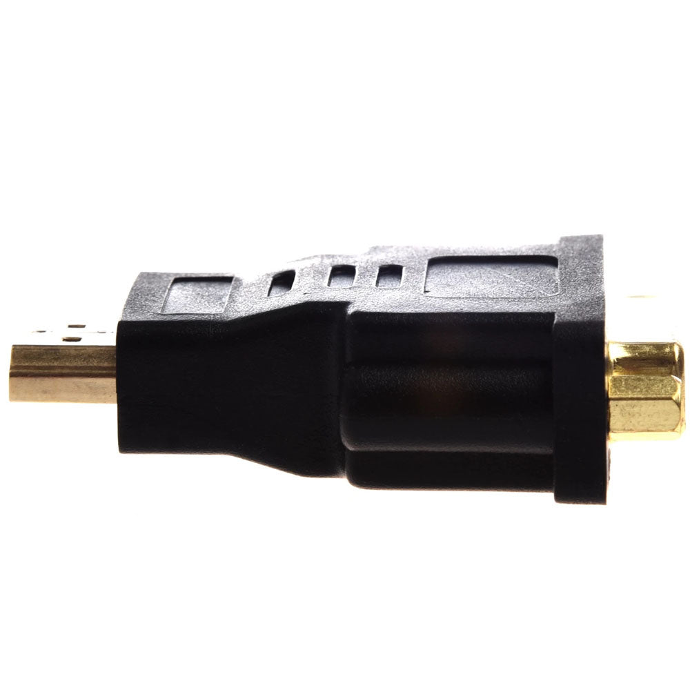 Adaptador Conector Dvi 24+1 Fêmea Para Hdmi Macho Banhado a Ouro