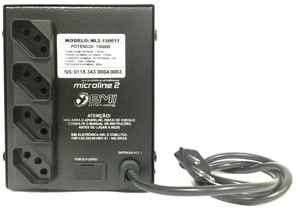 Estabilizador Profissional Microline 2 1500va W 110v Bmi