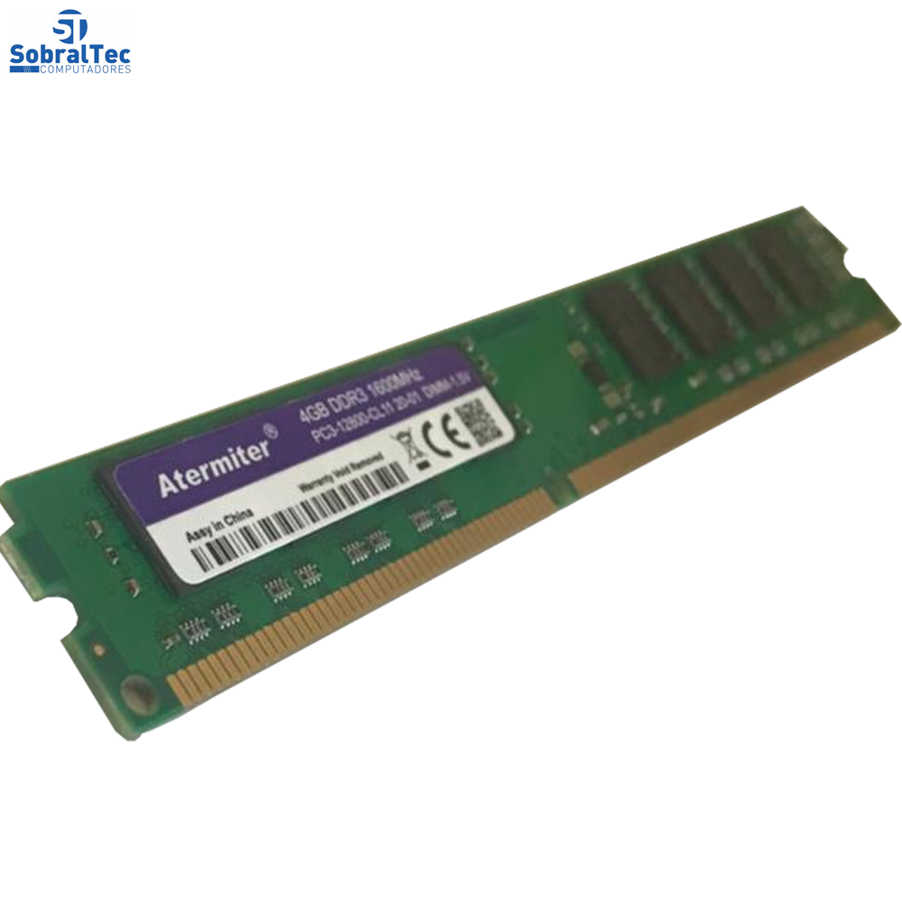 Memoria Ram Desktop DDR3 4GB 1600MHz Atermiter  - PC3 12800-CL11 20-01
