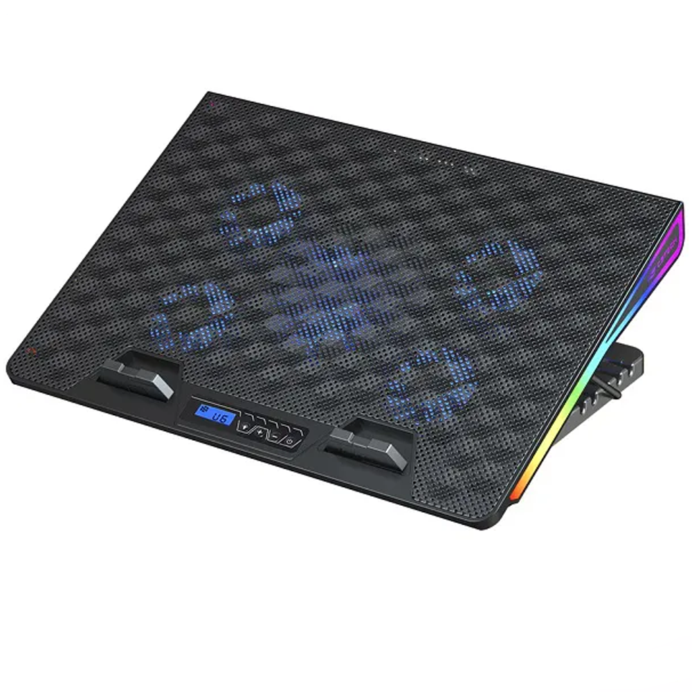 Suporte Base Para Notebook Gamer Led RGB Até 17,3 Gamer C3Tech NBC-510BK