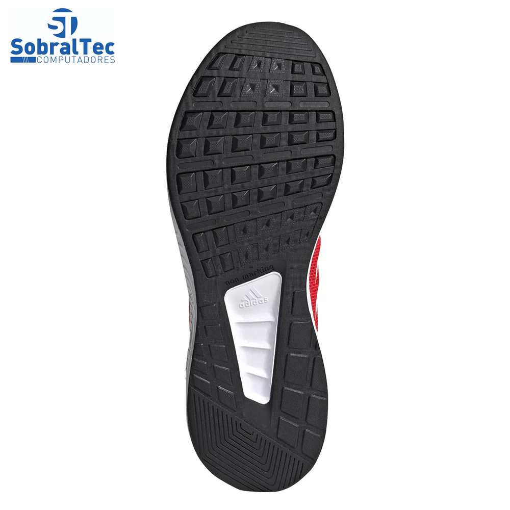 Tênis Adidas Runfalcon 2.0 Masculino - Vermelho+Branco Nº 41