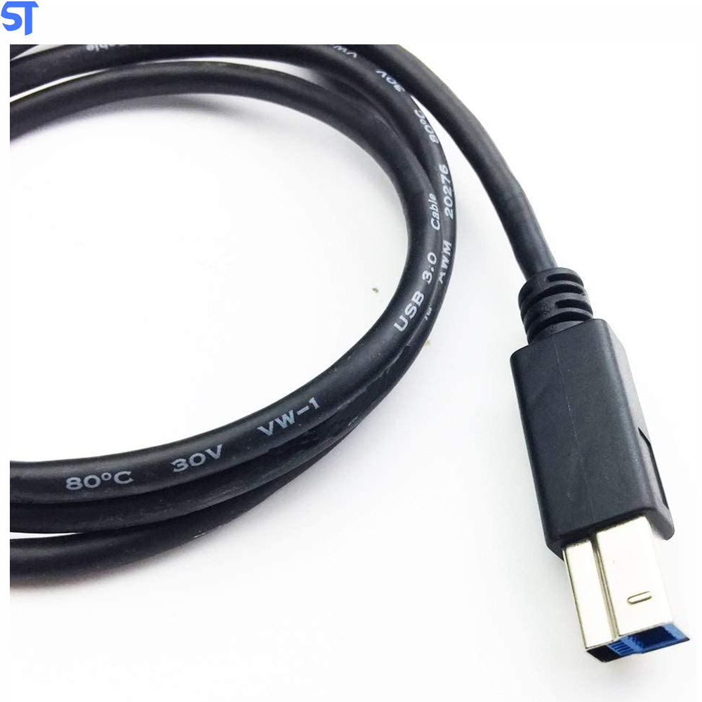 Cabo USB A 3.0 Macho x USB B 3.0 Macho AWM 80° 30V Honglin