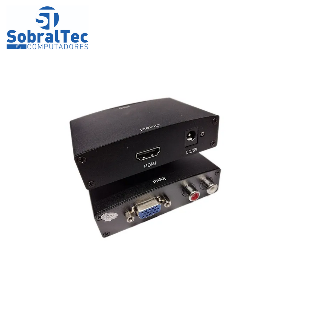 Conversor HDB15 F + 2 RCA x Hdmi Femea