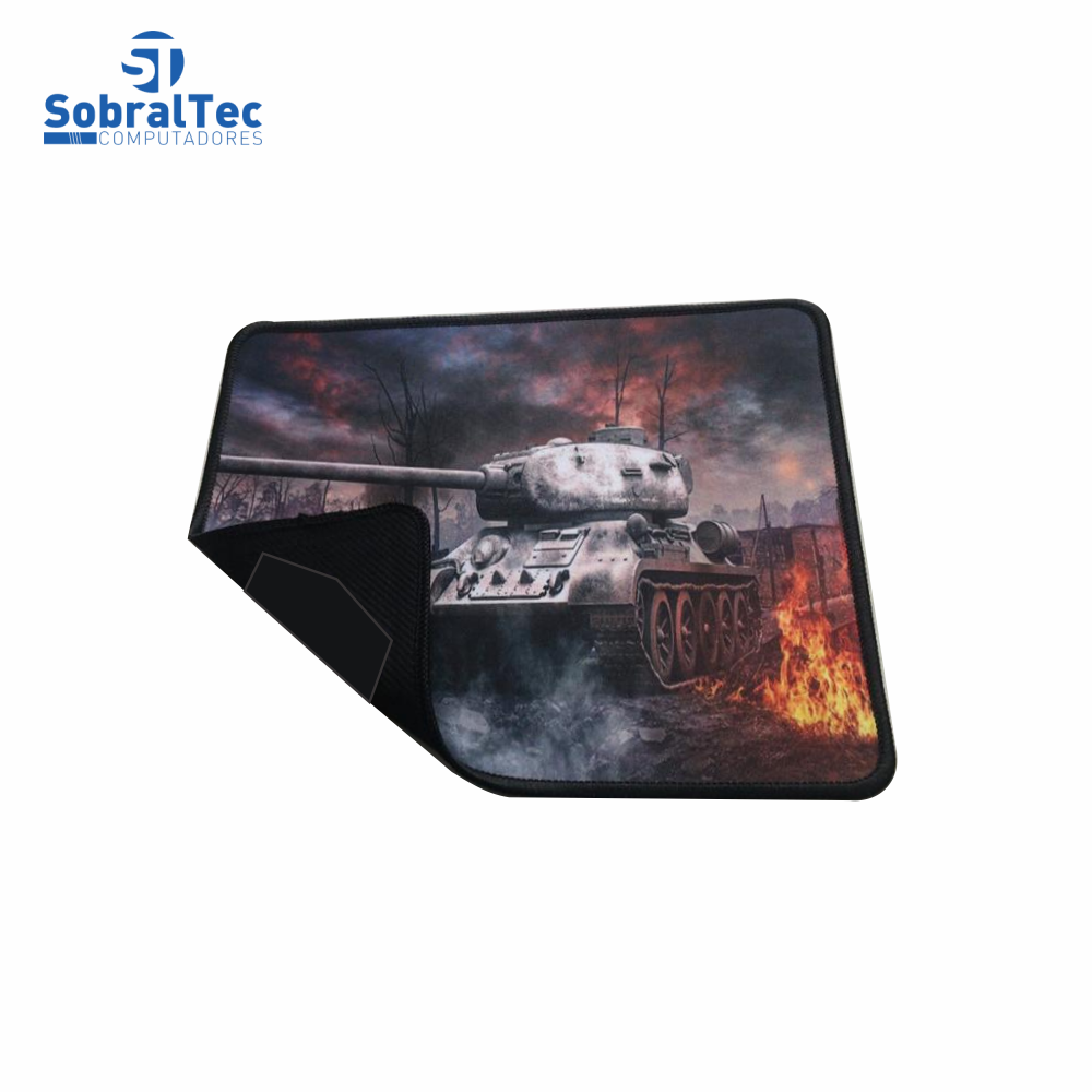 Mousepad Gamer Estampas World War 25x20 Cm Silk-Fliding AJ L-16 Tanque T-34