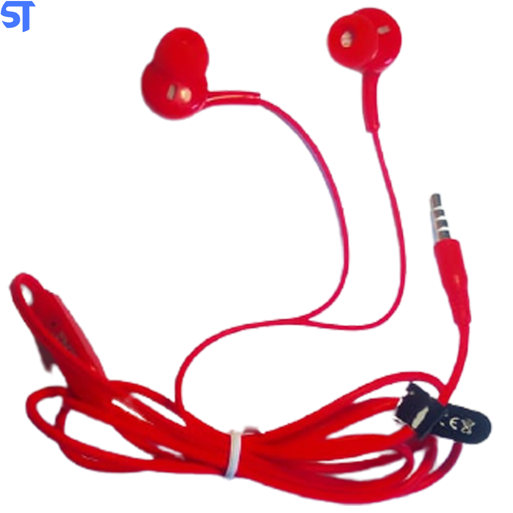 Fone De Ouvido Stereo Lelong Vermelho Com Borrachinhas Extras - LE-0233