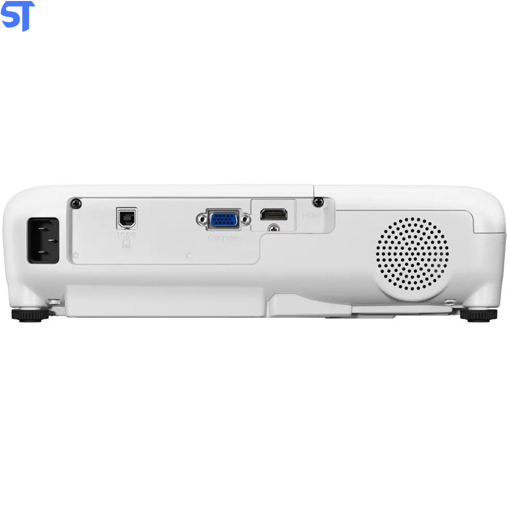 Projetor Epson PowerLite E10+ XGA 1024x768p - Portátil 3600 Lumens 3LCD USB HDMI Branco