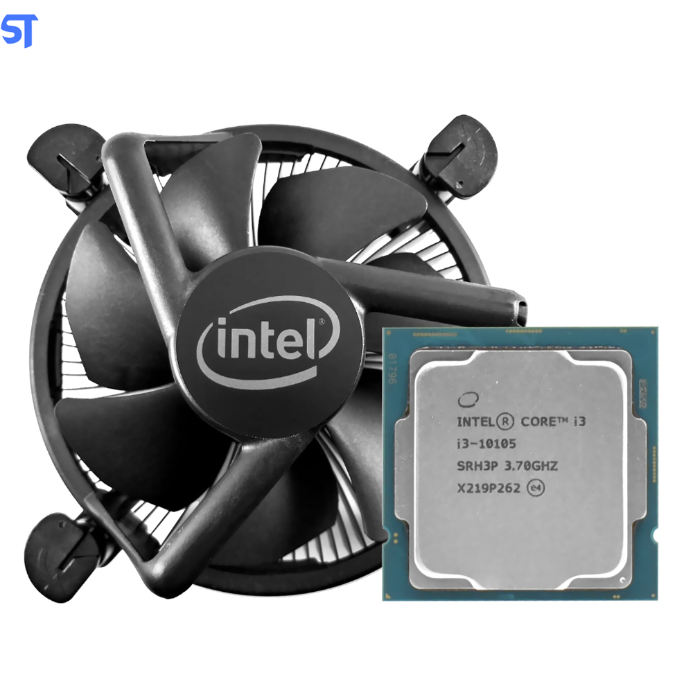 Processador Intel Core i3-10105, 3.7GHz (4.4GHz Max Turbo), Cache 6MB, Quad Core, 8 Threads, LGA 1200, S/Box OEM