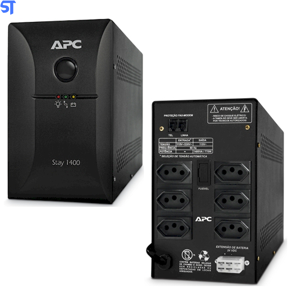 Nobreak APC Stay 1400VA (770W) Bivolt saída 115V
