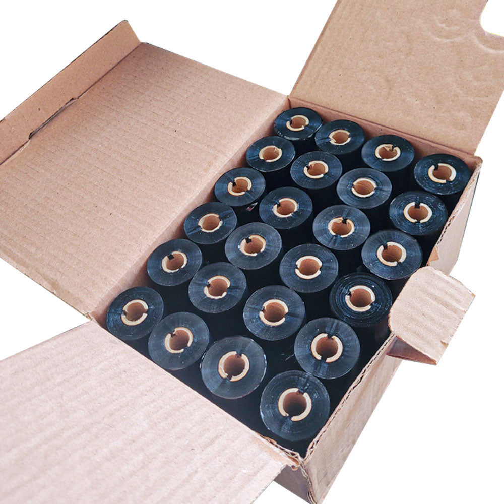 Bobina Ribbon Cera G42-R (Caixa Com 24 Unidades) 110mm Com 91 Metros Para Elgin L42 -Zebra Tlp-2844 | Argox Os 214 Tt