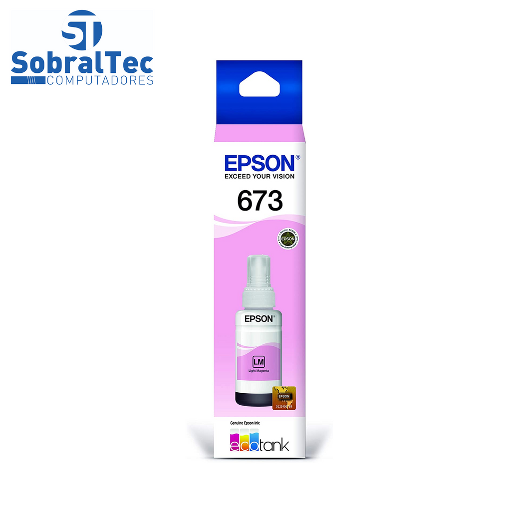 Refil de Tinta Epson 673 Vermelho Claro  5.400 Paginas T673620 AL