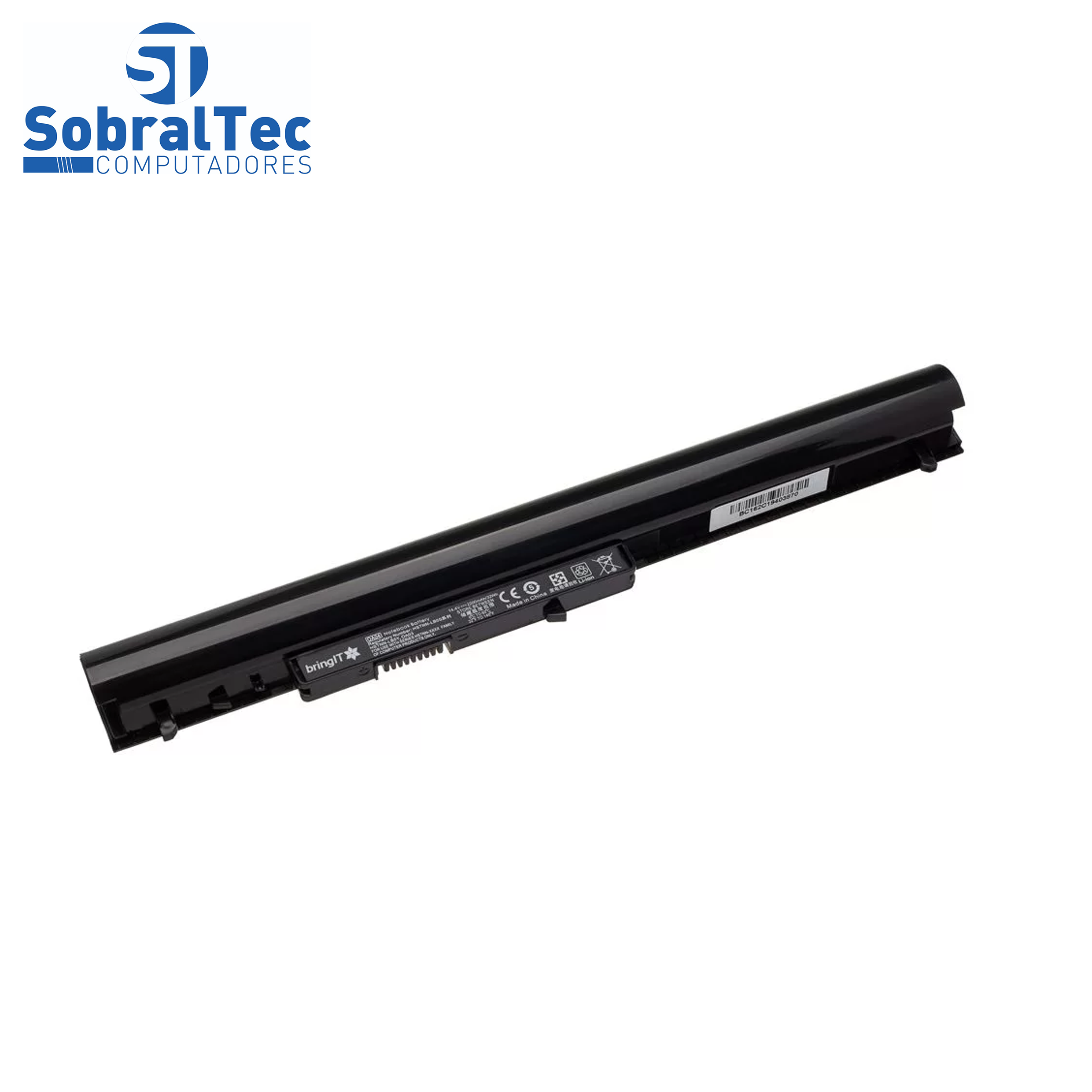 Bateria Notebook Compativel Com Hp Cq15 Cq14 Oa04  -Pn : Hstnn-Lb5S G2H 240 - 4 Celulas - Preto - 14.4V -
