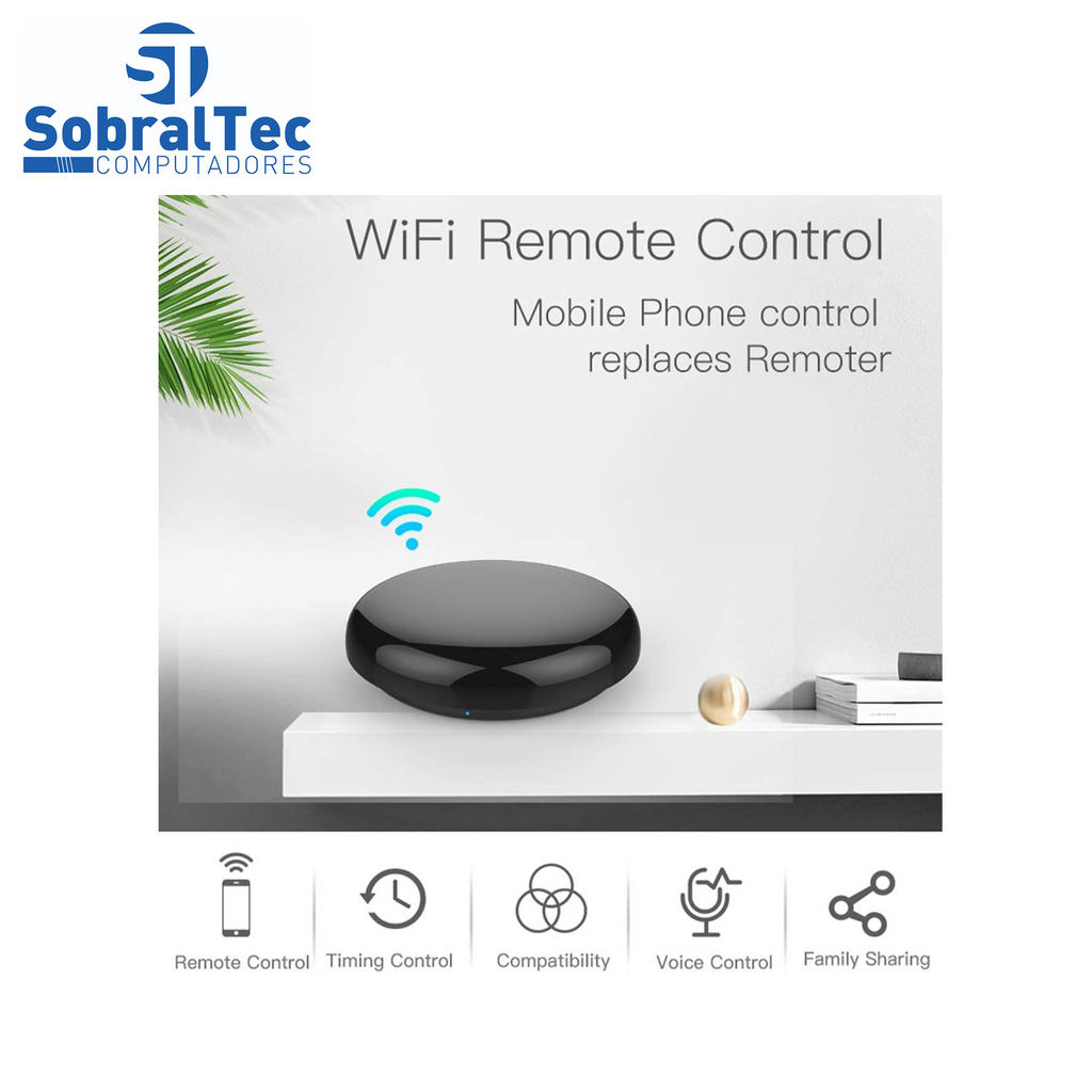 Central Controlador Remoto Universal Infravermelho Inteligente All In One WiFi IR Blaster