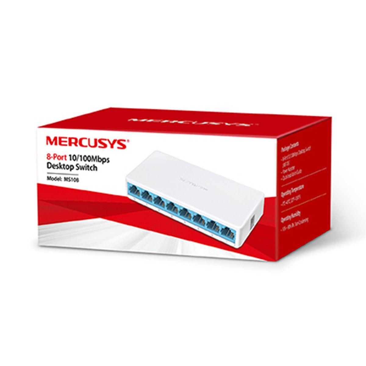 Switch Mercusys 8 Portas 10/100Mbps MS108
