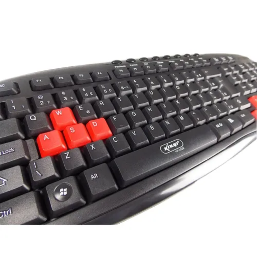 Kit Mouse e Teclado Sem Fio Optico 2.4 Ghz Knup KP2028