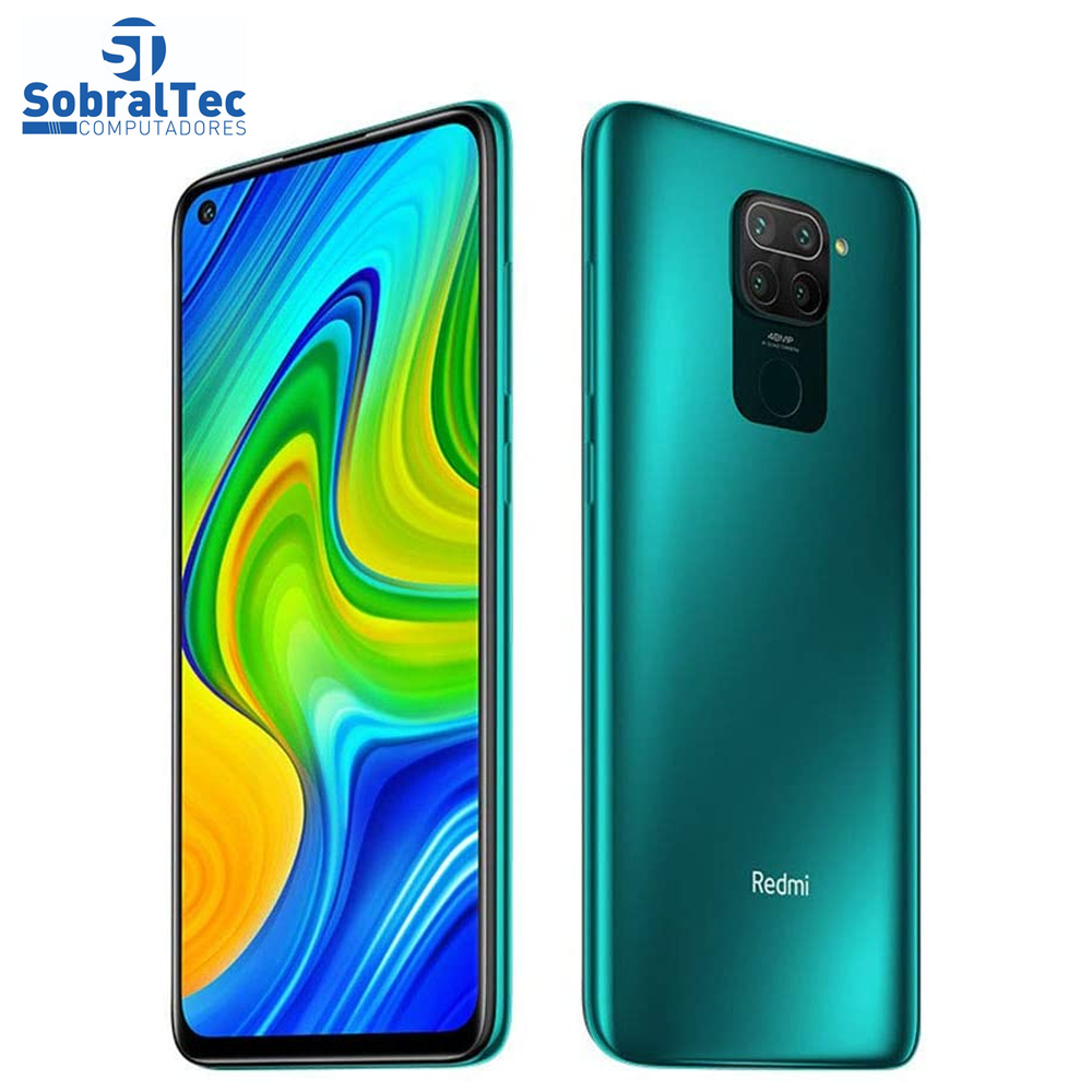 Smartphone Xiaomi Redmi Note 9 Versão Global 128Gb 4Gb Ram Verde FLoresta Quad Camera Traseira 45Mpx