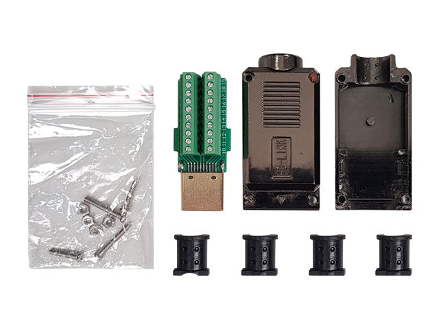 Conector Hdmi Com Borne E Capa Plástica