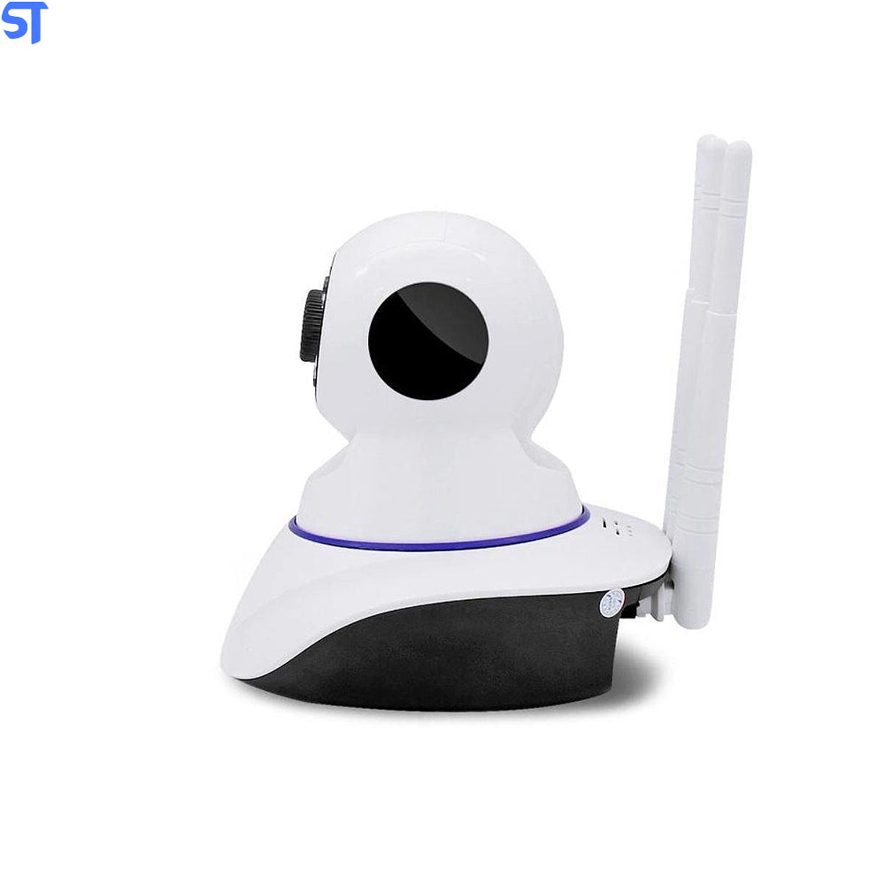 Câmera Ip Sem Fio 360° 3 Antenas Hd Wifi Com Visão Noturna e Alarme - Leon GTS