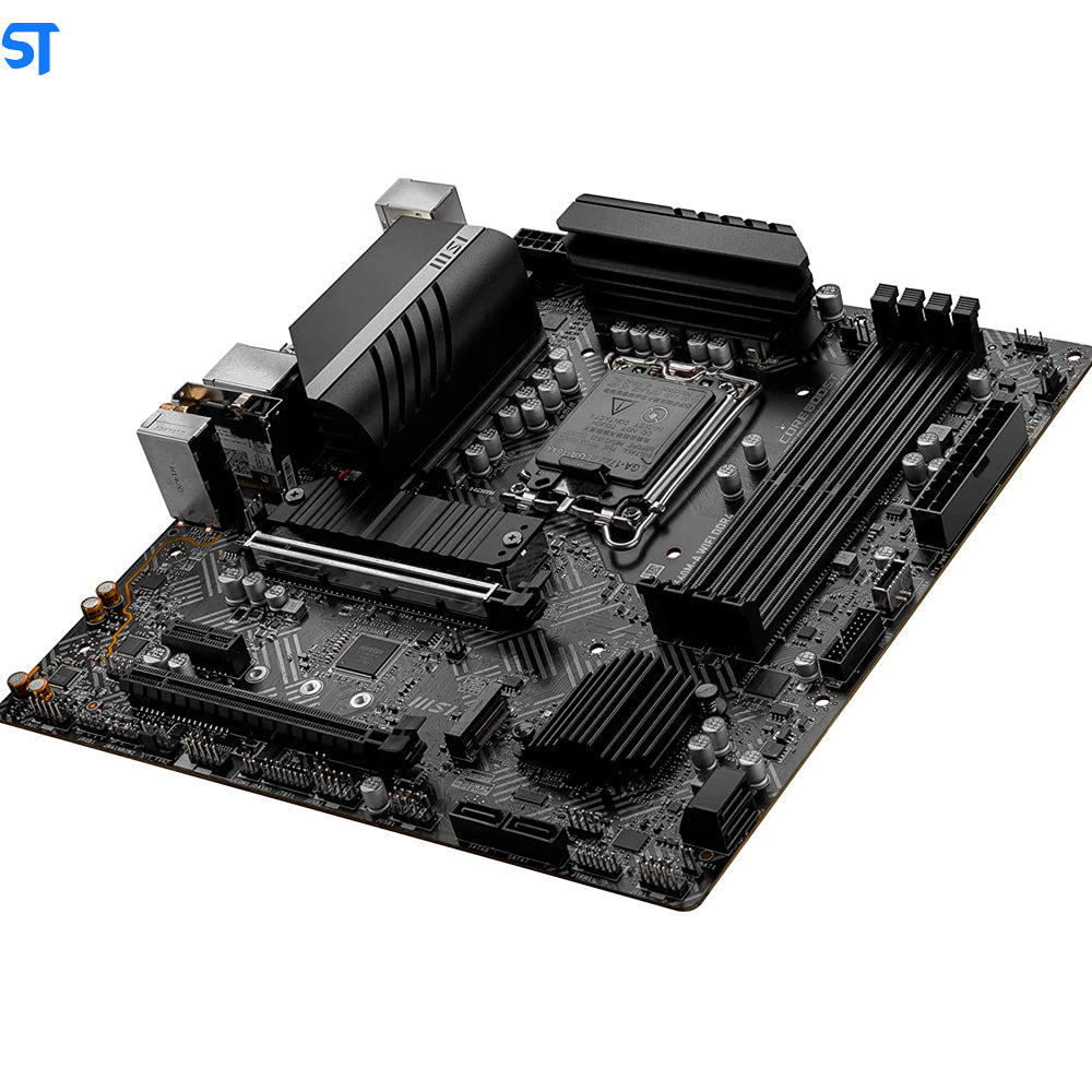 Placa mãe MSI PRO B660M-A WiFi DDR4 (mATX, soquete LGA 1700, DDR4, PCIe 4, LAN 2,5G, slots M.2, Wi-Fi 6) OEM S/Box