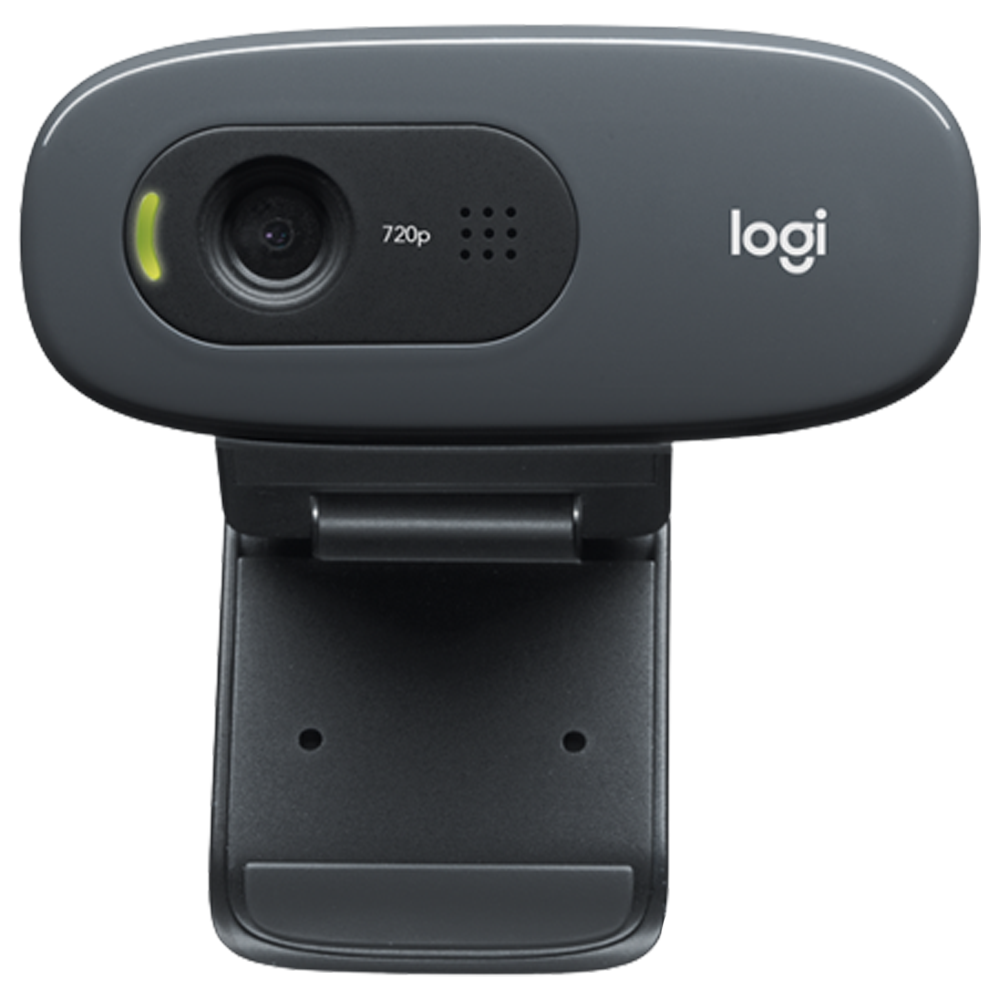 WebCam Logitech C270 HD com 3 MP para Chamadas e Gravações em Vídeo Widescreen 720p