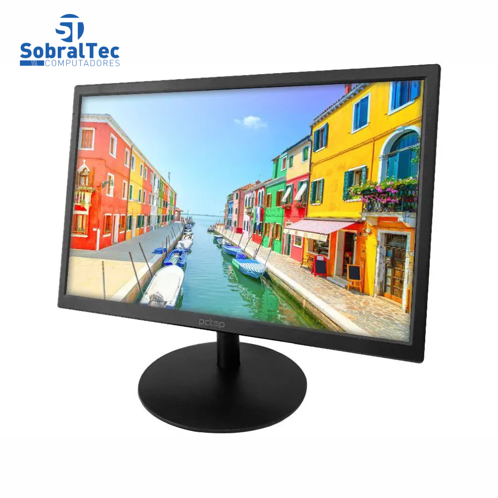 Monitor 19" LED PCTop Slim com HDMI, VGA, VESA - MLP190HDMI