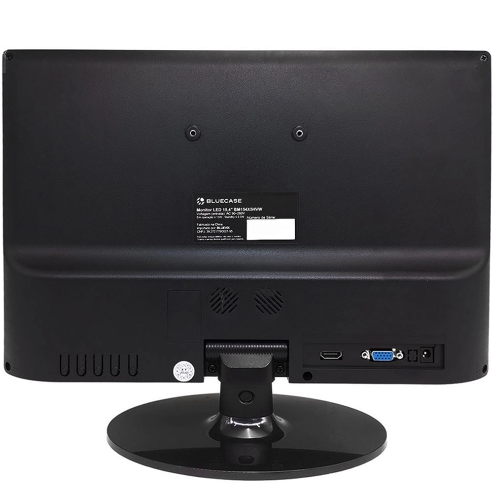Monitor LED 15,4"  BM154X5HVW Bluecase - WXGA / HDMI / VGA / Preto / VESA