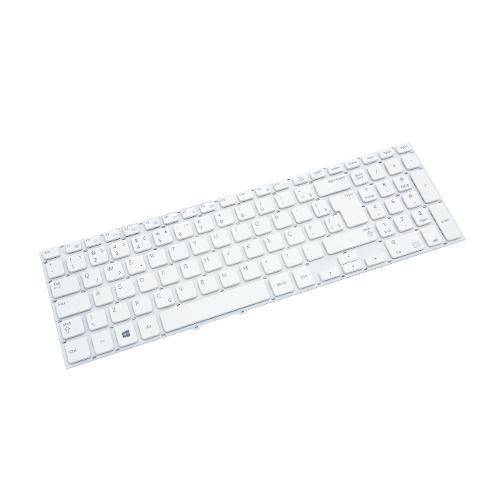 Teclado para Notebook Samsung Np Series Np270e5g-Xd1br Branco Sem iluminação e Sem Moldura