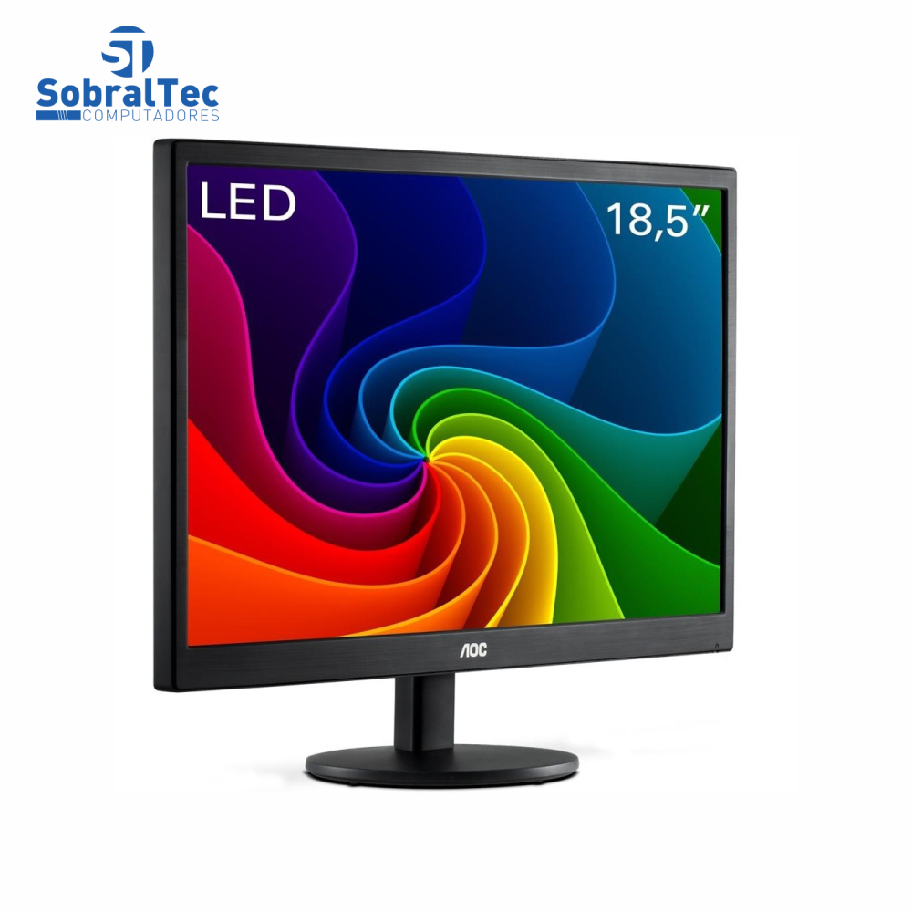 Monitor Led 18.5 Polegadas Aoc E970SwnL Widescreen Vga Preto Vitrine Sem a Caixa