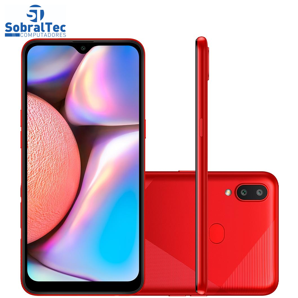 Smartphone Samsung Galaxy A10s 32GB RAM 2GB Octa-Core 13MP Vermelho Absurdo - SM-A107MDRRZTO