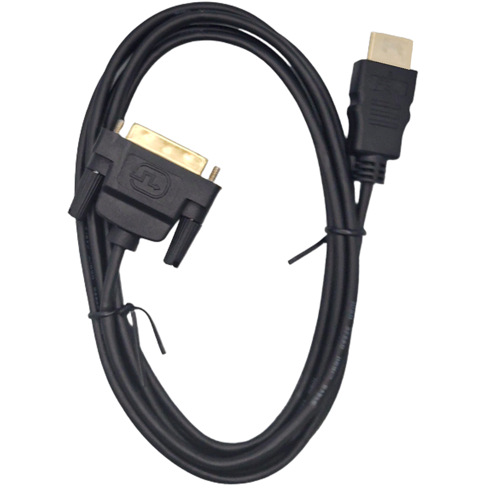 Adaptador Conector Dvi 24+1 Macho Para Cabo Hdmi Macho Banhado a Ouro 2 Metros