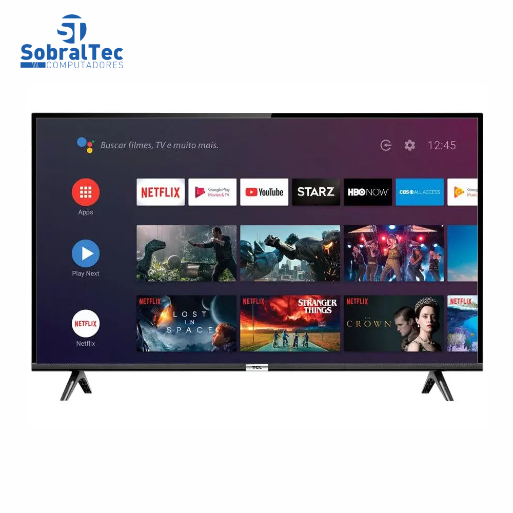 Smart TV LED 40” SEMP TCL 40S6500 Full HD Android - Wi-Fi HDR Inteligência Artificial 2 HDMI USB