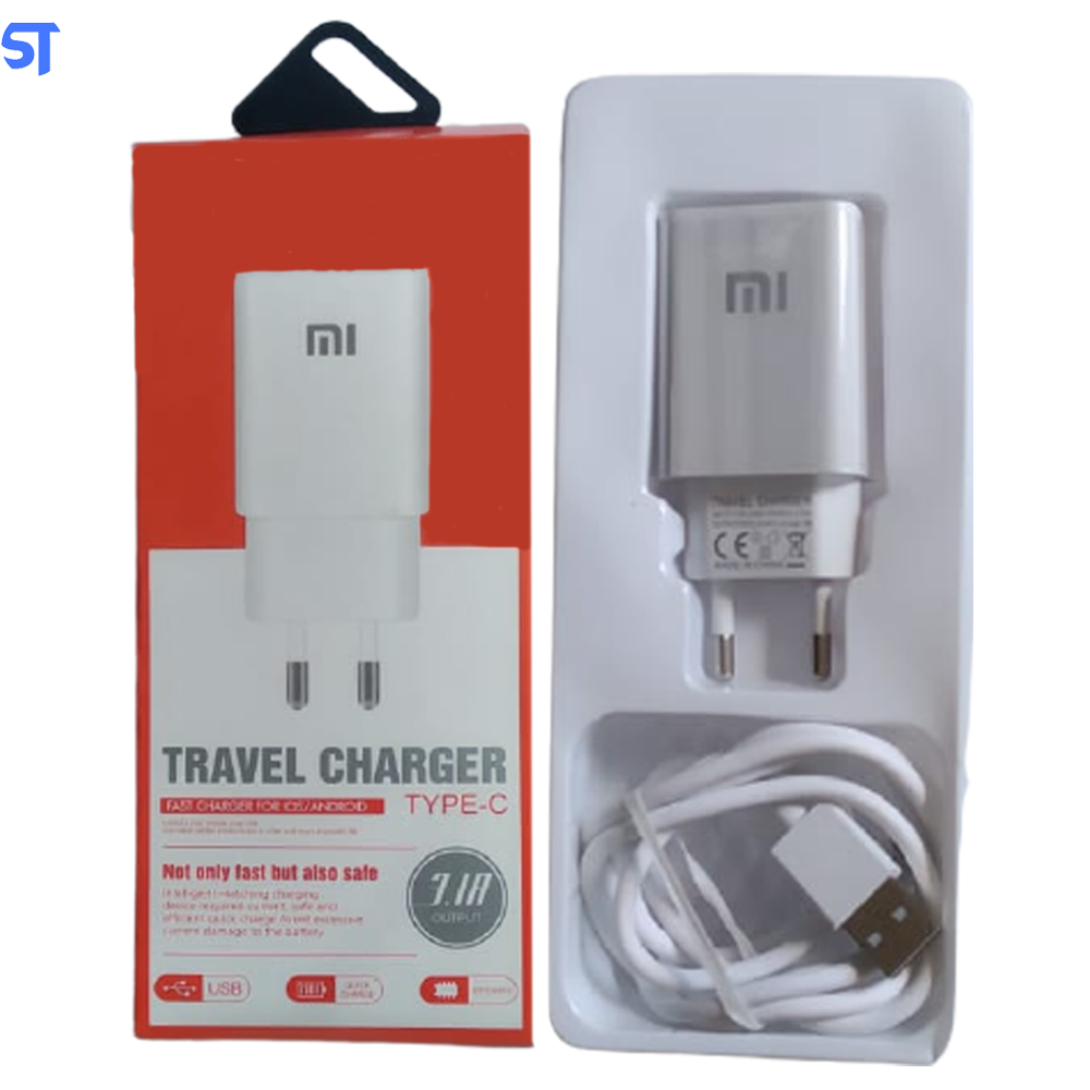Carregador Rápido Tipo C USB 3.0 Xiaomi