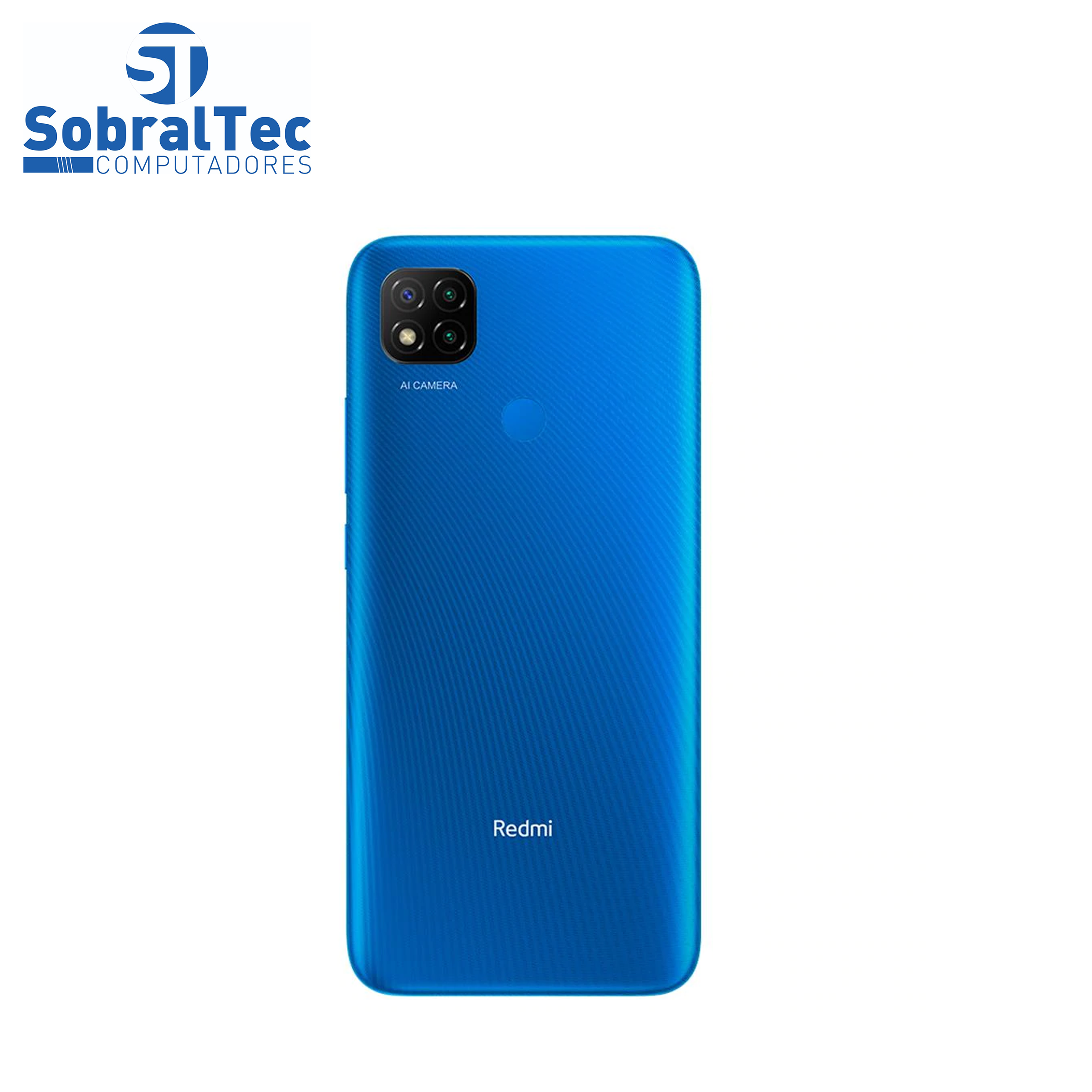 Smartphone Xiaomi Redmi 9C Azul 64GB, Tela de 6.53", 3GB de RAM, Câmera Traseira Tripla, Android 10 e Processador Octa-C