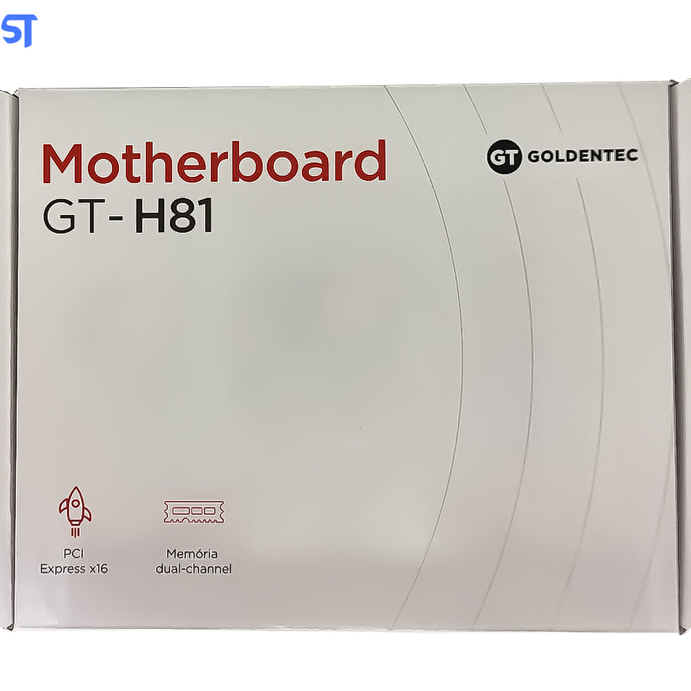 Placa Mãe 1150 H81M DDR3 SQBOX Com HDMI | GoldenTec Para 4 geração