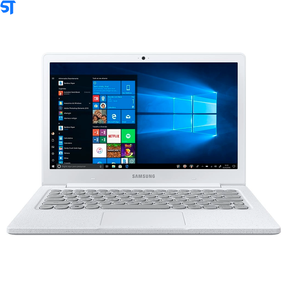 Notebook Samsung Flash F30 NP530AD2 Intel Celeron 4GB 128GB SSD Tela Full HD LED 13.3