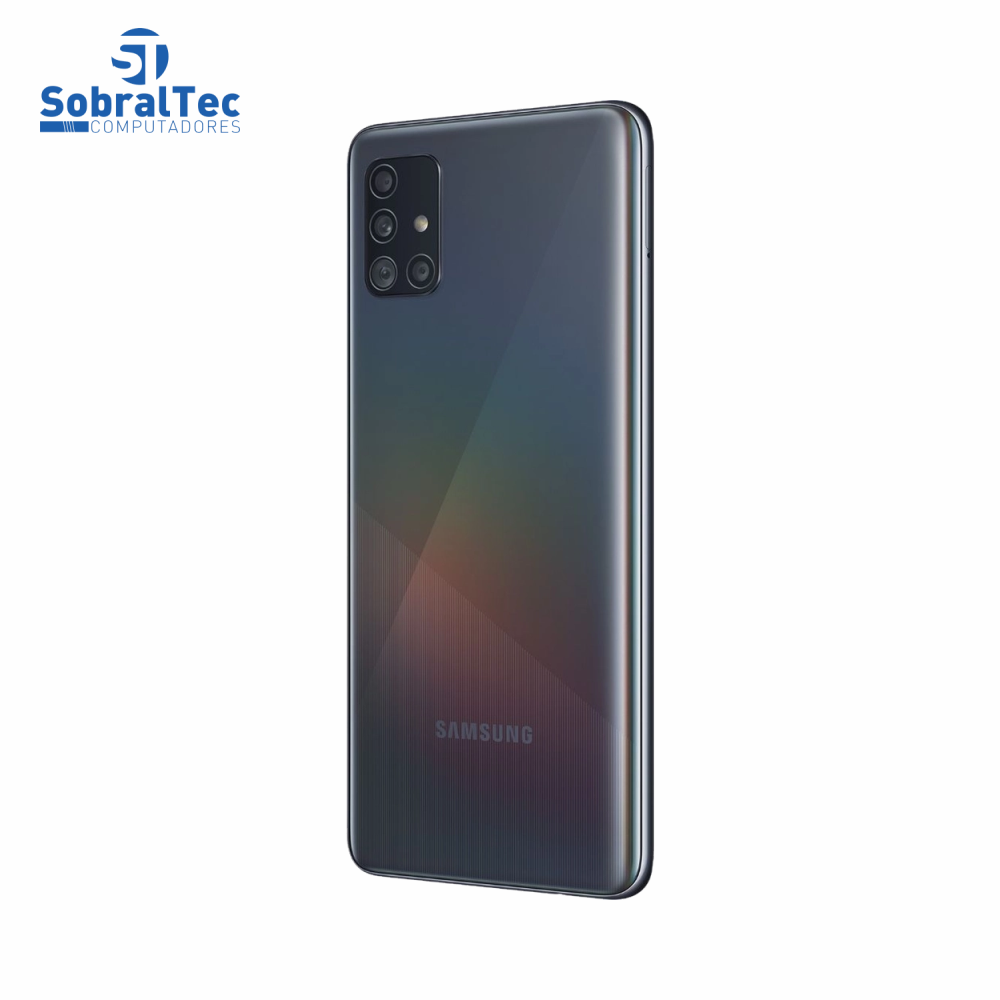 Smartphone Samsung Galaxy A51 128GB Preto 4G - 4GB RAM 6,5” Câm. Quádrupla + Câm. Selfie 32MP