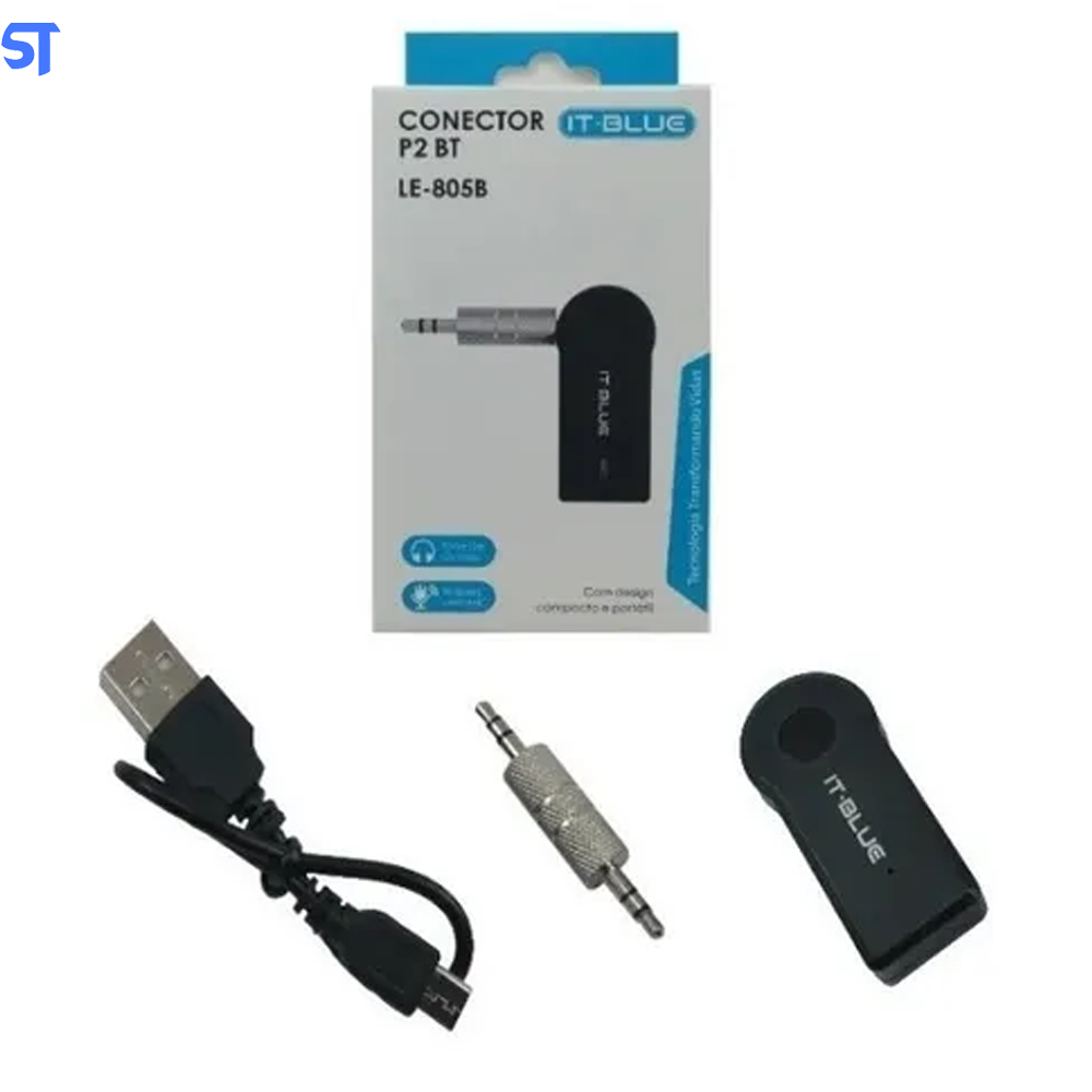 Adaptador Receptor Bluetooth Para Carro Usb P2 BT LE-805B
