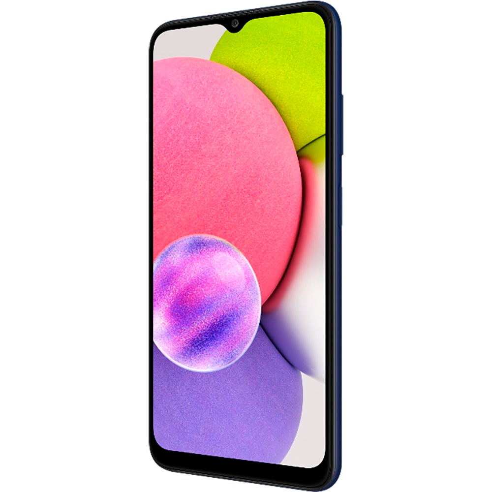 Smartphone Samsung Galaxy A03s 64GB Azul 4G - 4GB RAM Tela 6,5” Câm. Tripla + Selfie 5MP