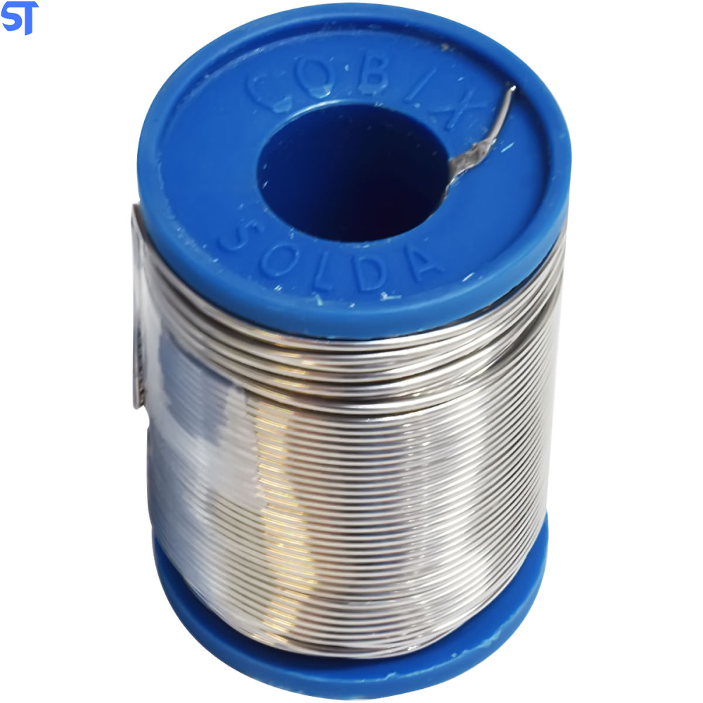 Solda Em Fio Estanho 1mm 60x40 Com Fluxo Cobix - Rolo 250g