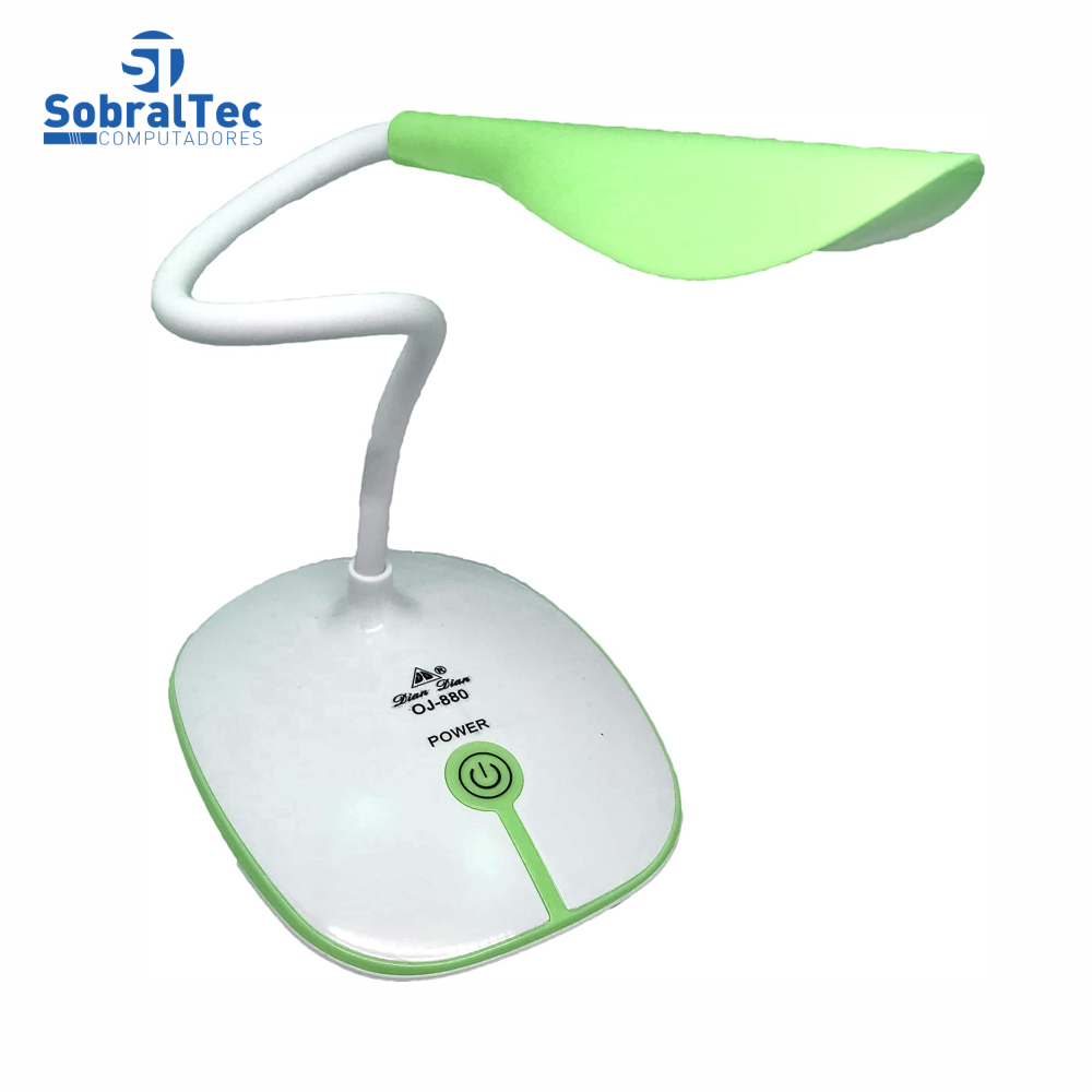 Luminária Touch Sem Fio Luz Led De Mesa Recarregável Articulavel Dian Dian OJ-880
