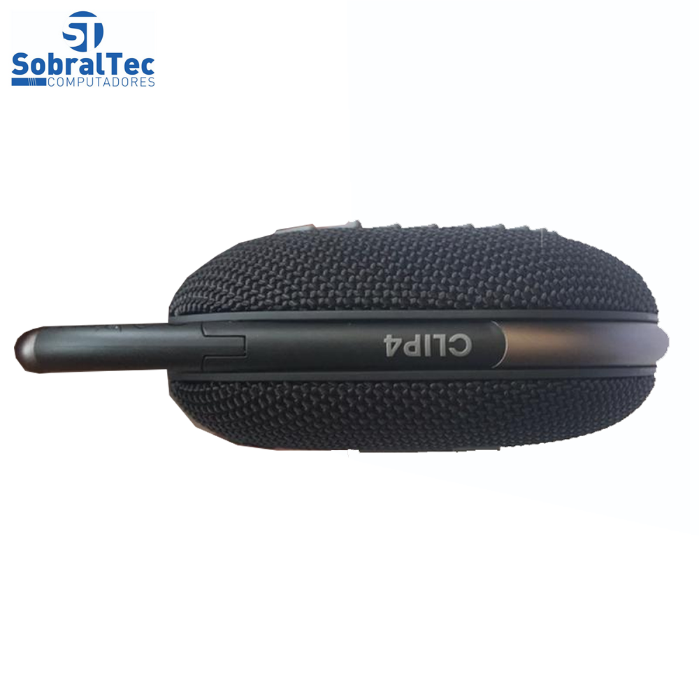 Caixa de Som Portátil JBL Clip 4 Bluetooth 5W À Prova D'água e Poeira Preto