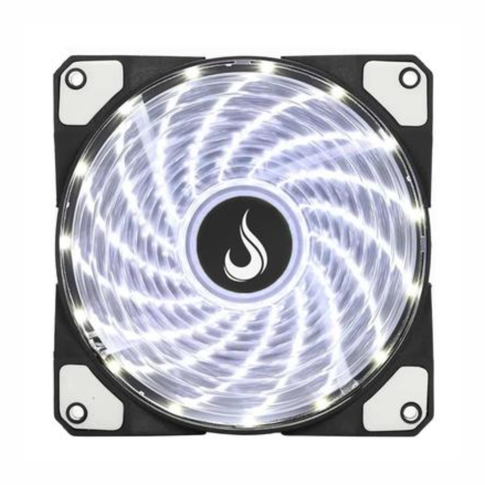 Cooler Fan Rise Mode Wind W1, 120mm LED Branco RW-WN-01-BW