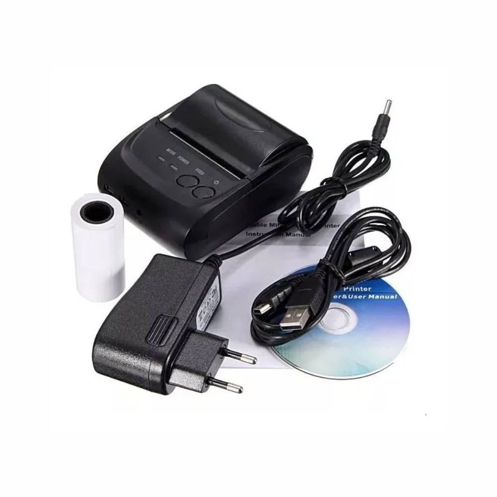 Impressora Térmica Mini Portátil Bluetooth Luogao M58 Impressão De 48mm
