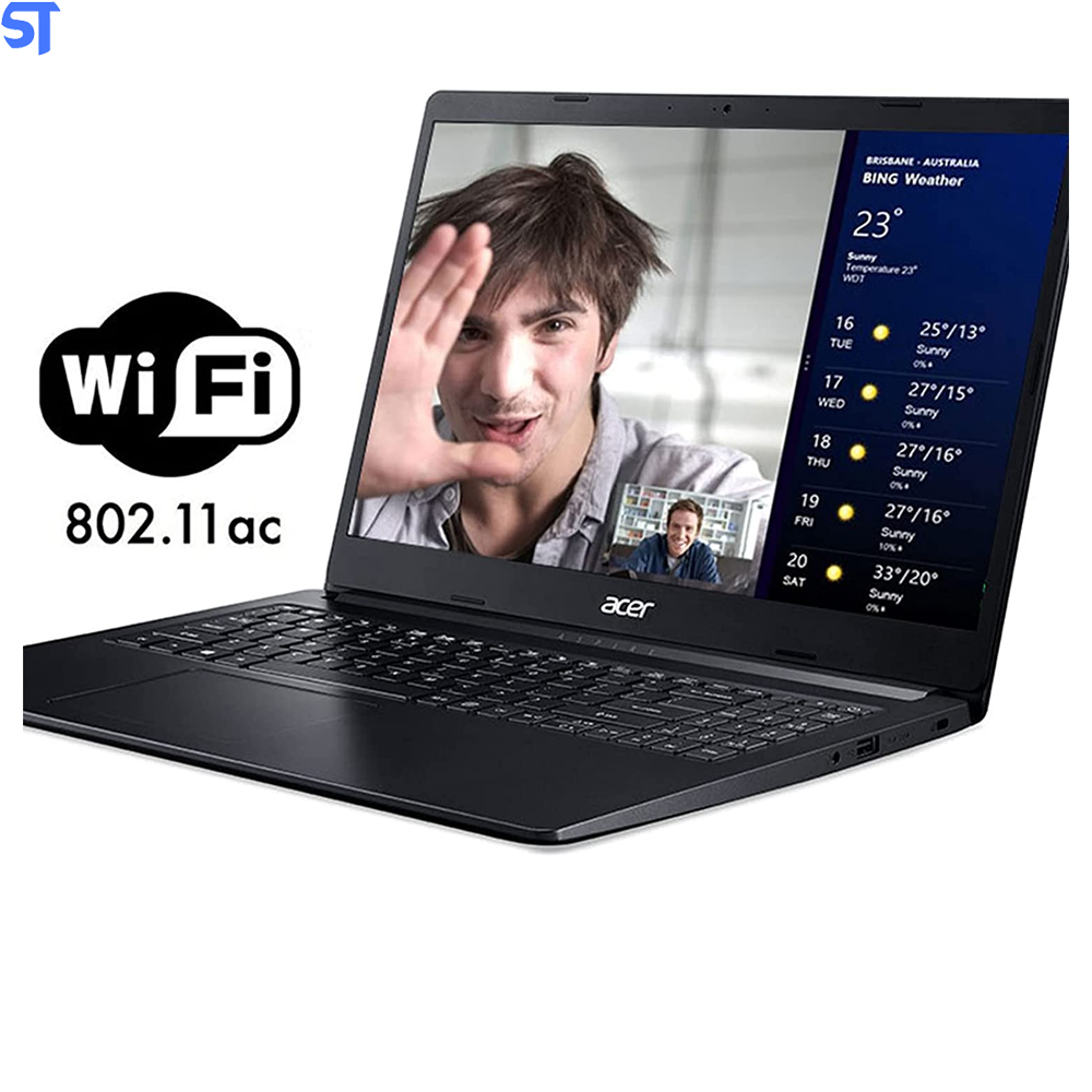 Notebook Acer A115-31-C2Y3 Intel Celeron 1.1 N4020- Memória RAM 4GB- SSD 64GB / Tela 15.6" / Windows 10 - Preto