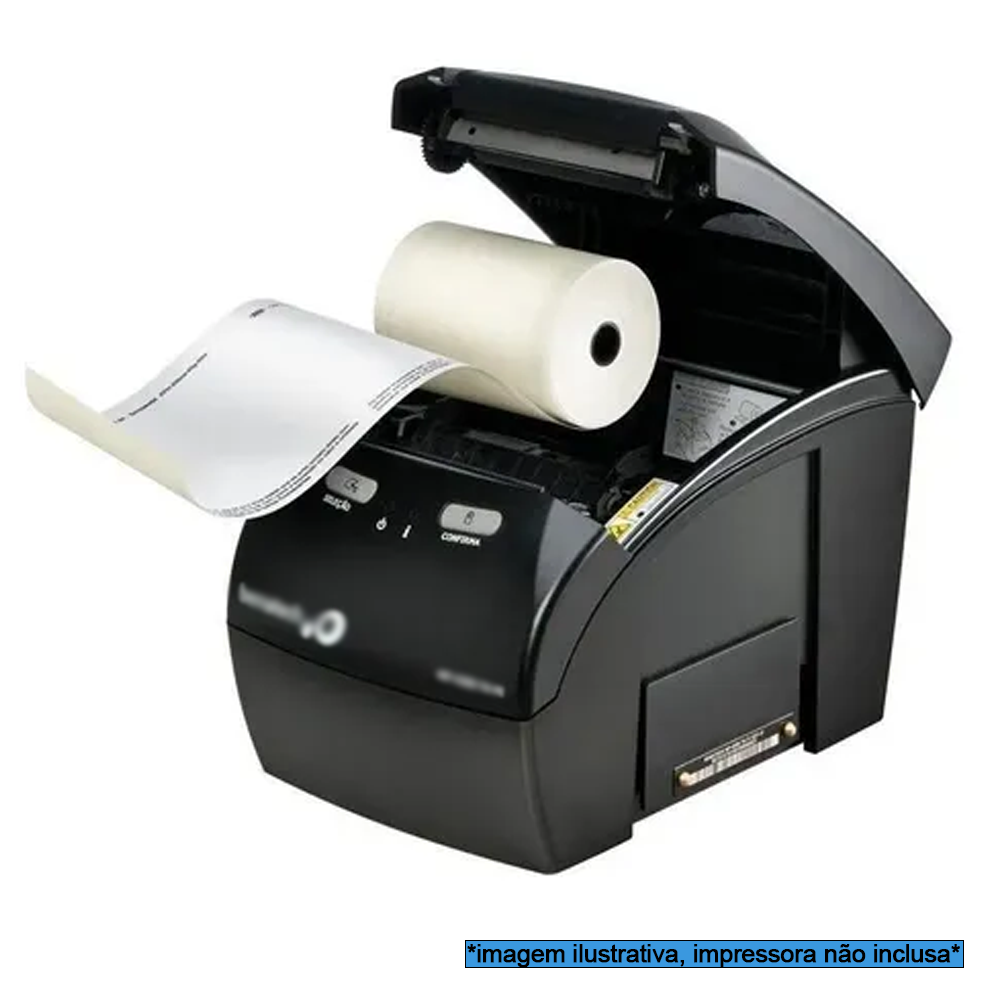 Bobina Termica 57mm x 22m 1 Via Rio Branco - Branca ( Unidade )