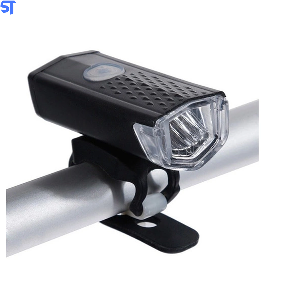 Lanterna Frontal De Bicicleta Lintian USB Led Branco Modo Multifuncional- LT-8541