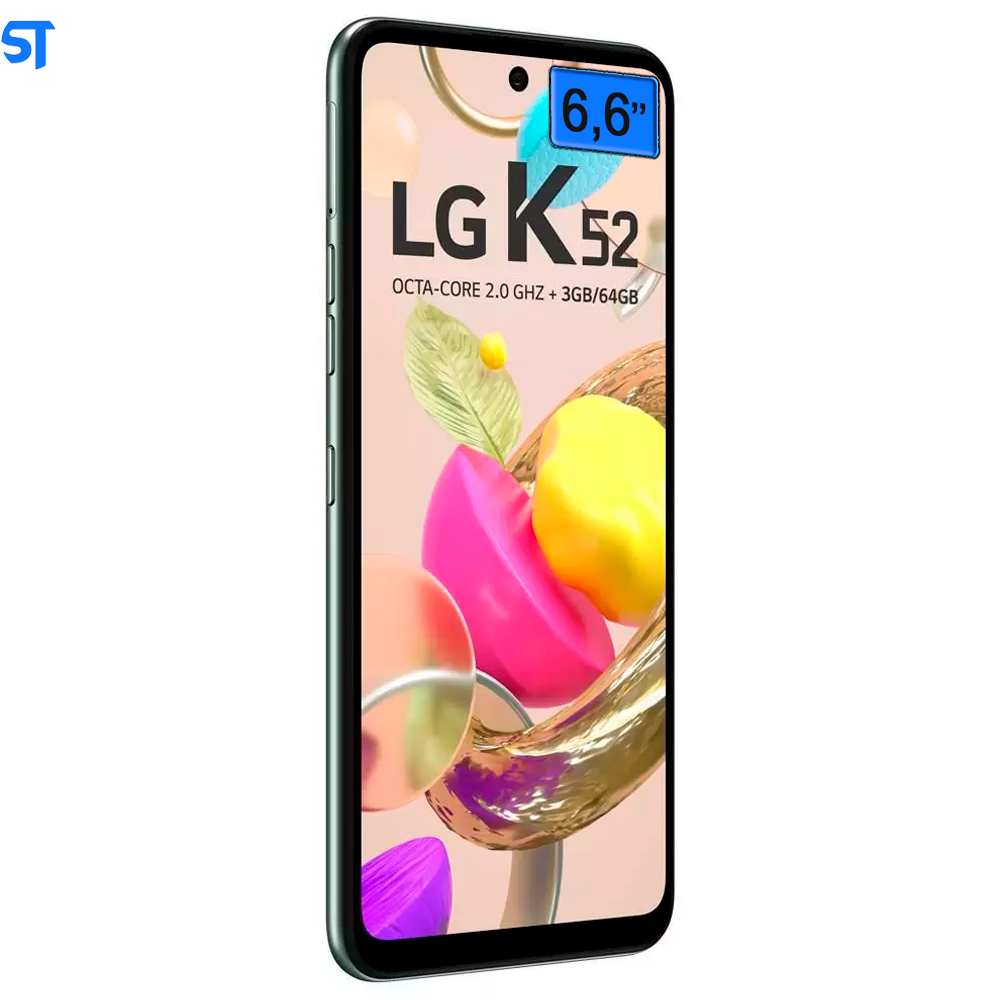 Smartphone LG K52, 64GB, Dual Chip ,Tela 6.6", 4G, Wifi, Câmera Dupla 13mp+2mp, Verde - Lmk420bmw