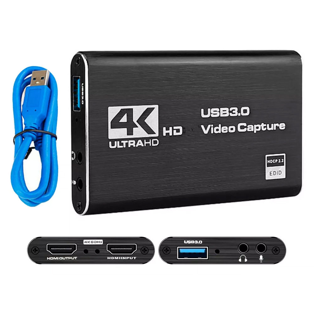 Placa de Captura de Vídeo 4k 60fps HDTV HDMI USB 3.0 - A-08-01