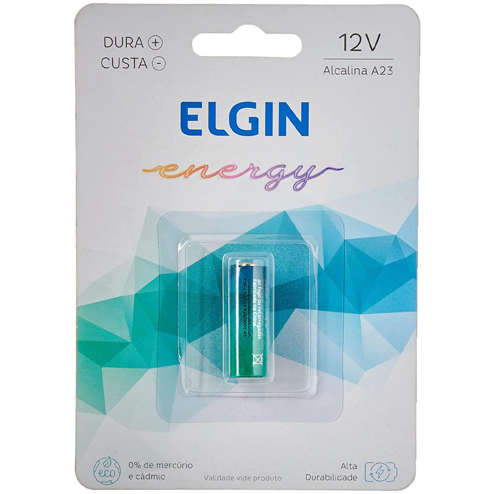 Bateria A23 12V Cartela Com 1 Unidade Blister  Elgin ELE000000082317