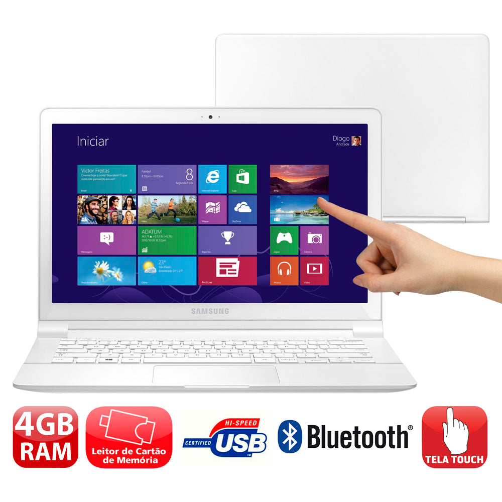 Ultrabook Samsung ATIV Book -Mem 4gb| Quad Core| Ssd32 Touchscreen